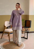 Lavender Paisley Embroidered Airjet Lawn 2-Piece Unstitched Suit for Women | Summer Collection 2026