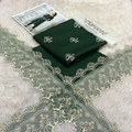 Green Embroidered Lawn 2-Piece Unstitched Suit | White Embroidery | Summer Collection by Khaas Kapra