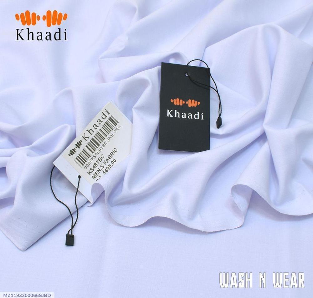 Premium White Wash & Wear Unstitched Suit for Men – All Season Collection | Khaas Kapra
