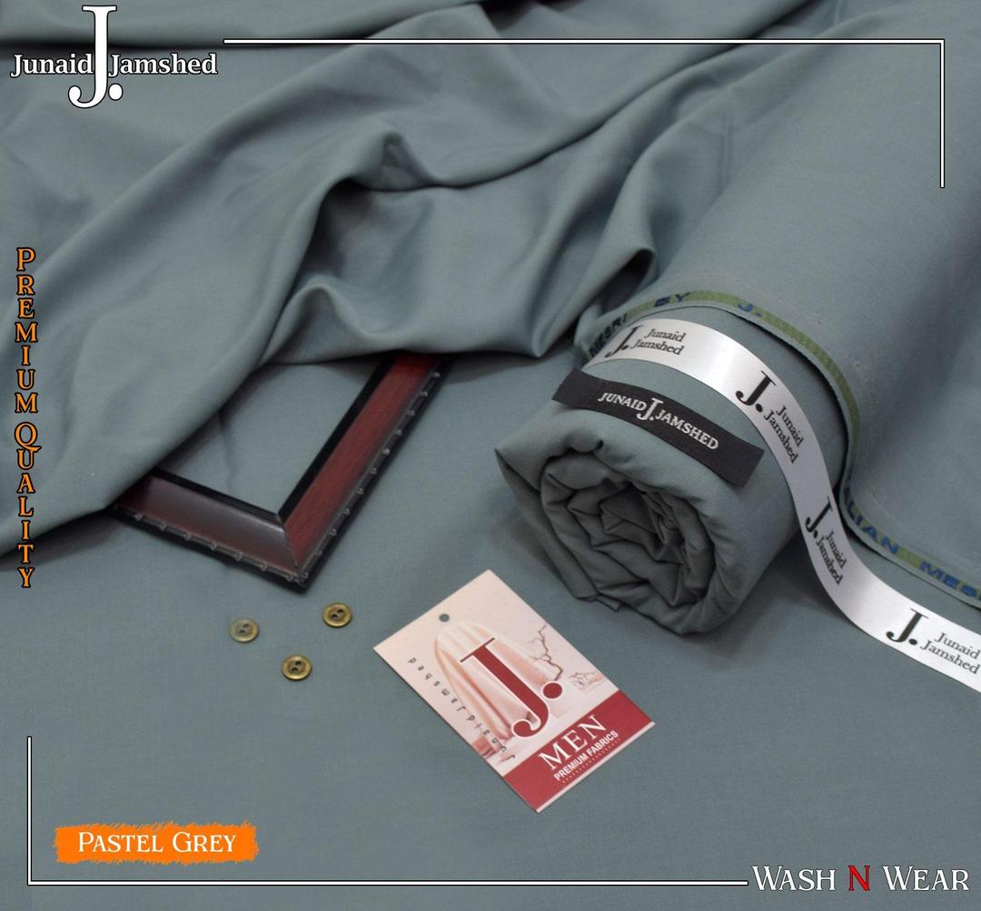 Premium Pastel Grey Wash & Wear Unstitched Suit for Men – 8 Button Summer Collection | Khaas Kapra