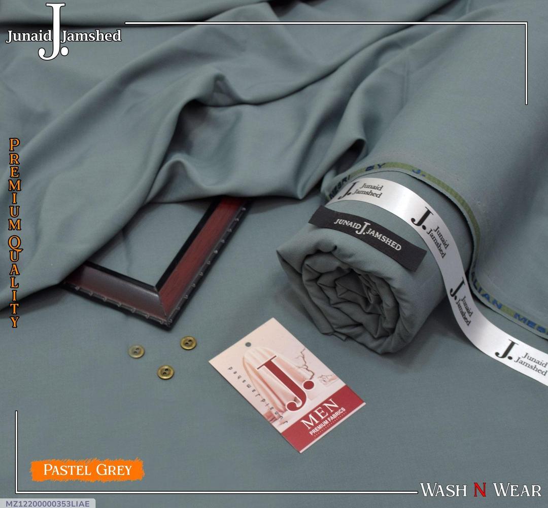 Premium Pastel Grey Wash & Wear Unstitched Suit for Men – 8 Button Summer Collection | Khaas Kapra