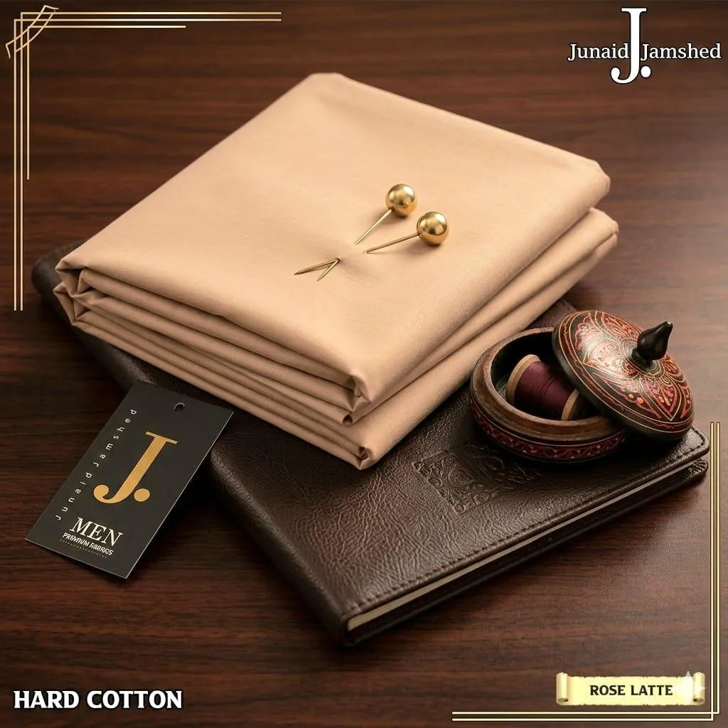 Premium Hard Cotton Rose Latte Unstitched Suit for Men – 4.5M Summer Collection | Khaas Kapra