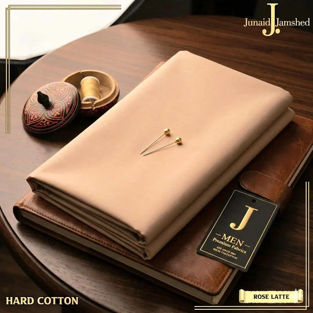 Premium Hard Cotton Rose Latte Unstitched Suit for Men – 4.5M Summer Collection | Khaas Kapra