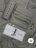 Premium Grey Wash & Wear Unstitched Suit for Men – 4Pcs All Season Collection | Khaas Kapra