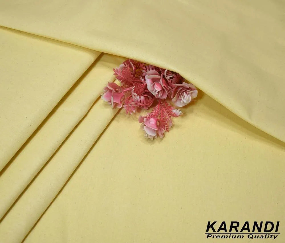 Premium Ivory Karandi Plain Unstitched Suit for Men — 7 Metre Winter Formal Wear