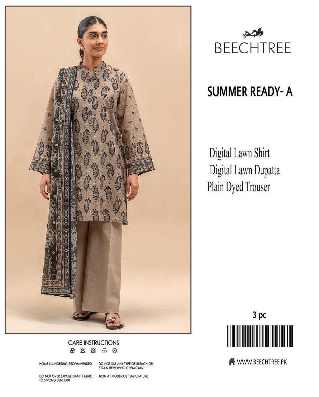 Multicolor Printed Lawn 3-Piece Unstitched Suit | All-Over Print | Summer Collection by Khaas Kapra