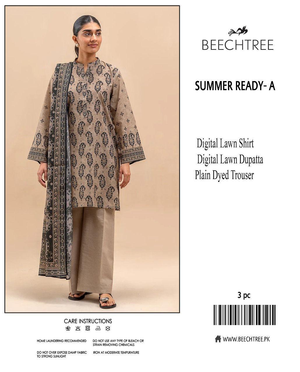 Multicolor Printed Lawn 3-Piece Unstitched Suit | All-Over Print | Summer Collection by Khaas Kapra