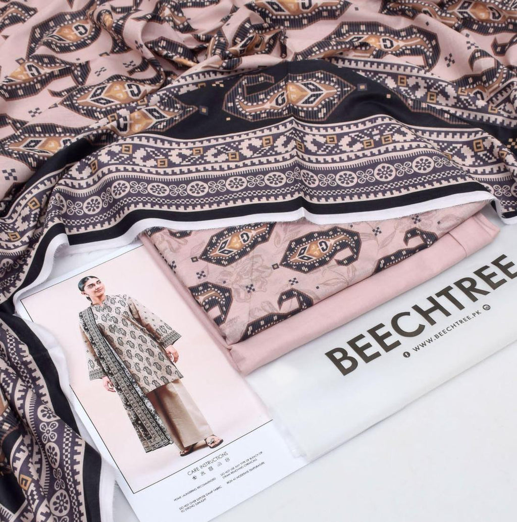 Multicolor Printed Lawn 3-Piece Unstitched Suit | All-Over Print | Summer Collection by Khaas Kapra