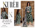 Nuréh Digital Printed Lawn 3-Piece Unstitched Suit | Blue Green Summer Collection by Khaas Kapra